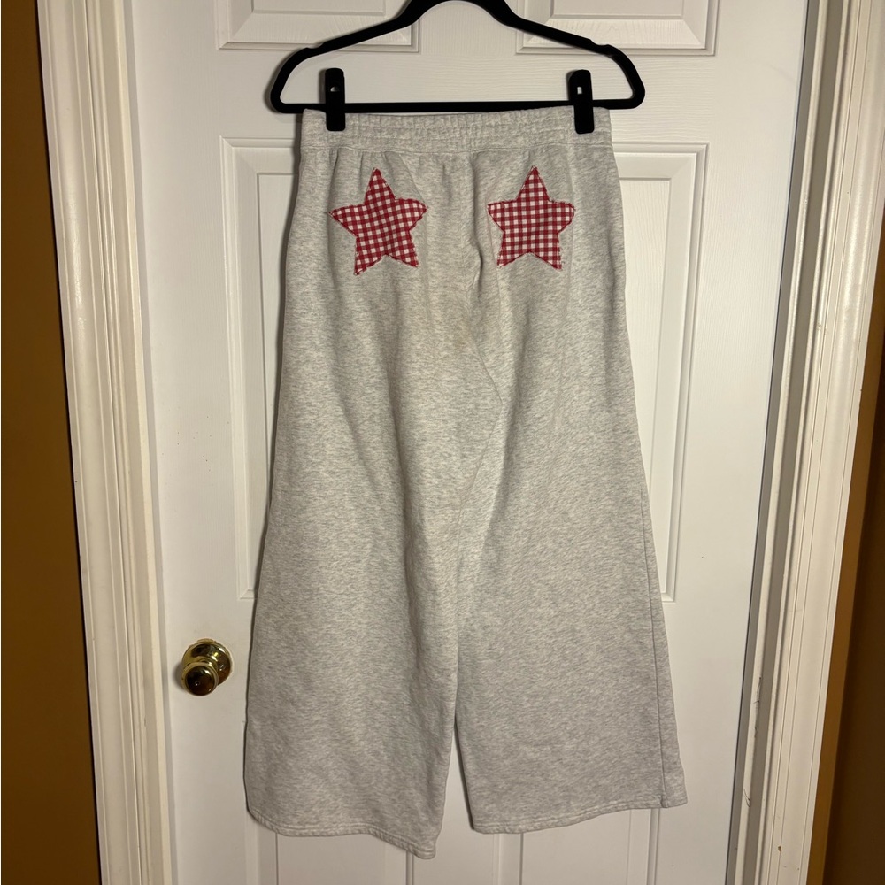 Hollister womens Light Gray wide leg
